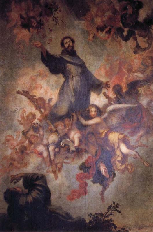 Francisco de Herrera the Younger Stigmatization of St.Francis Germany oil painting art